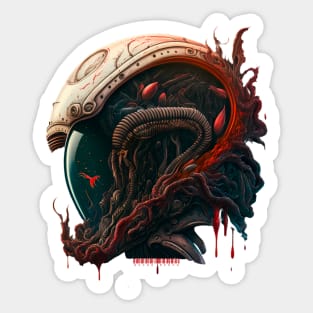 Xeno Helmet - Necro Merch Sticker